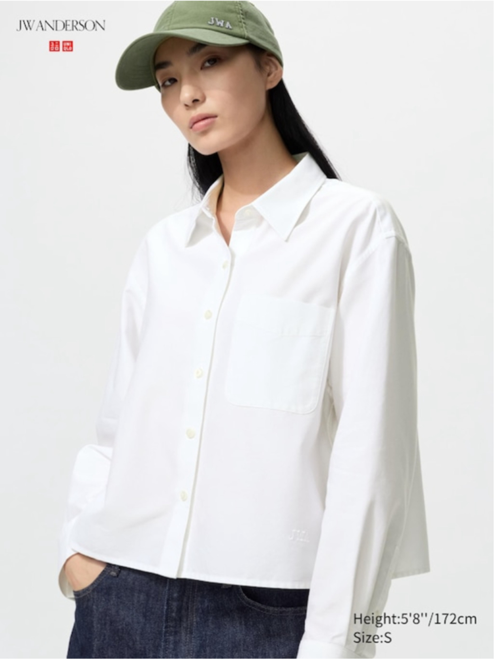 Uniqlo x JW Anderson Button-Up Blouse Boxy Fit Size S